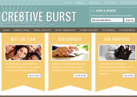 Cre8tive Burst Child Theme